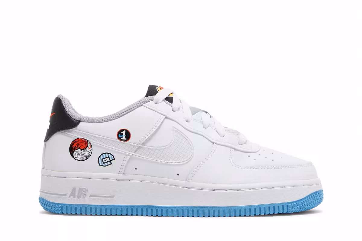 Nike Air Force 1 LV8 1 GS Happy Hoops, view 2