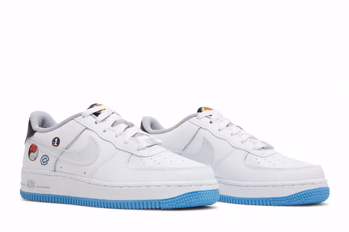 Nike Air Force 1 LV8 1 GS Happy Hoops, view 9