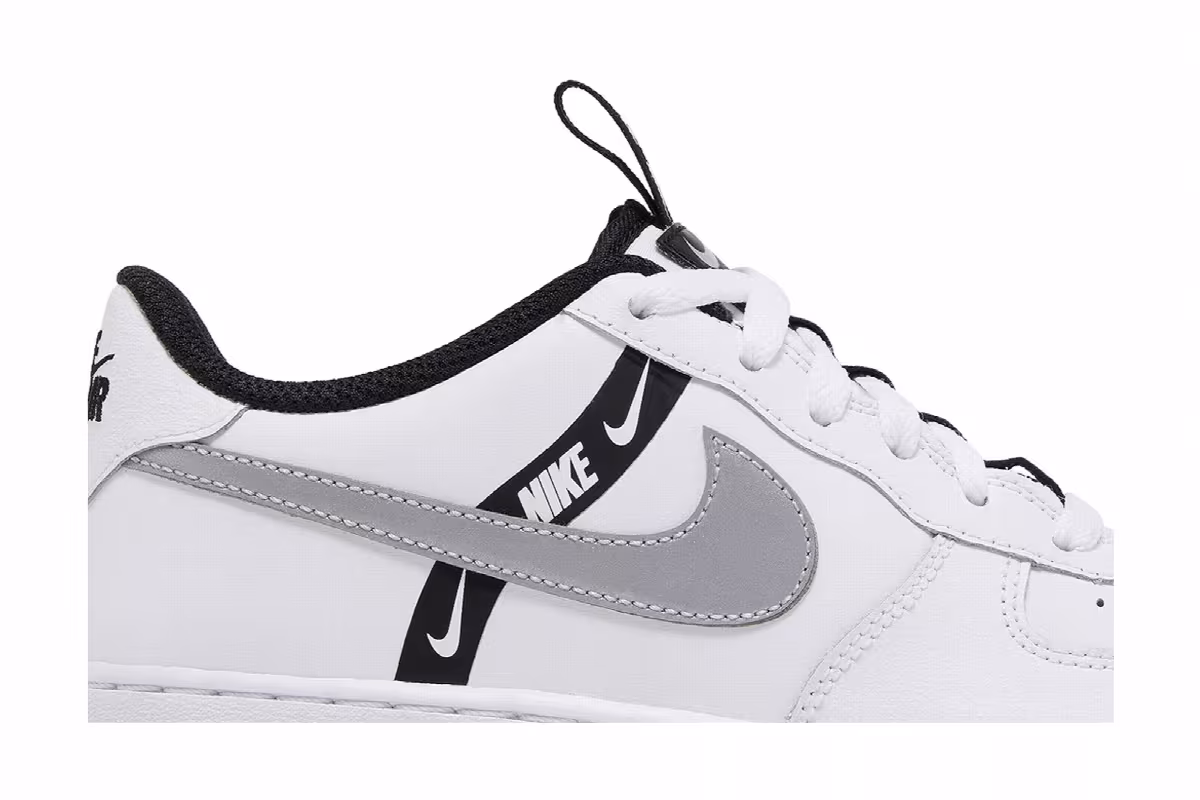 Nike Air Force 1 LV8 KSA GS Worldwide Pack - White Reflect Silver, view 3