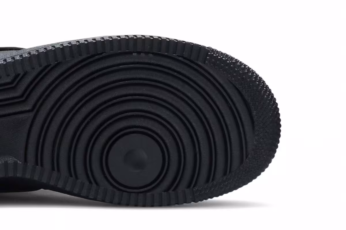Nike Air Force 1 LV8 3 GS Removable Swoosh - Black, view 6
