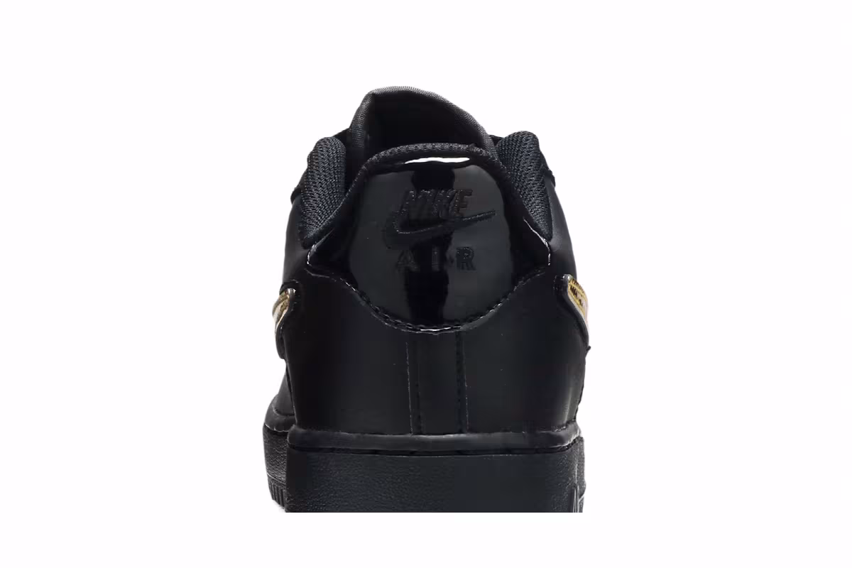 Nike Air Force 1 LV8 3 GS Removable Swoosh - Black, view 8