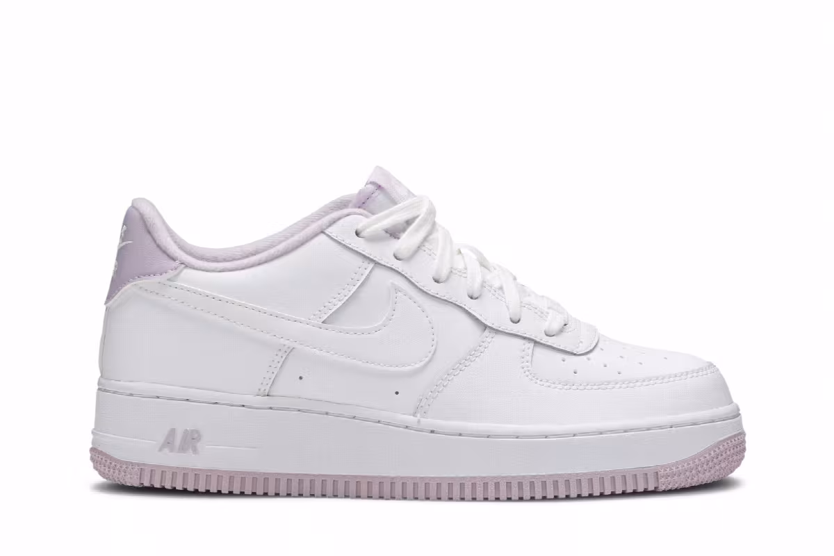Nike Air Force 1 GS White Iced Lilac, view 2