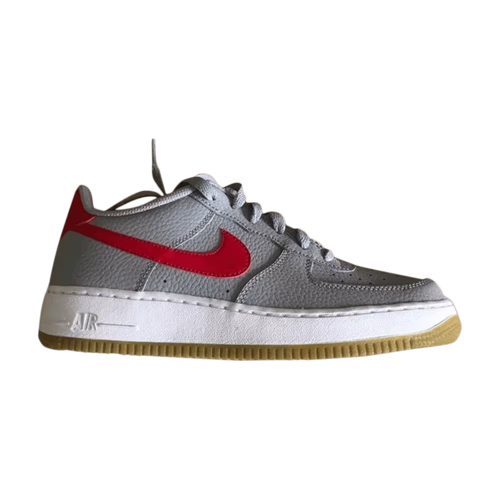 Nike Air Force 1 Low GS Wolf Grey Red
