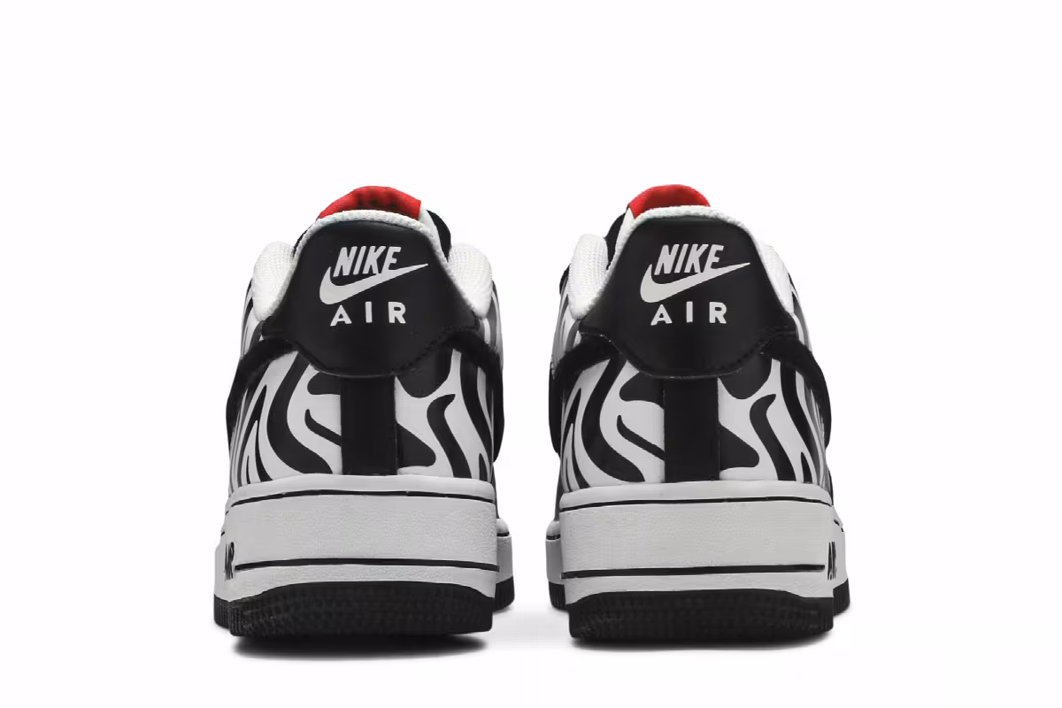 Nike Air Force 1 Low GS Zebra Print, view 7