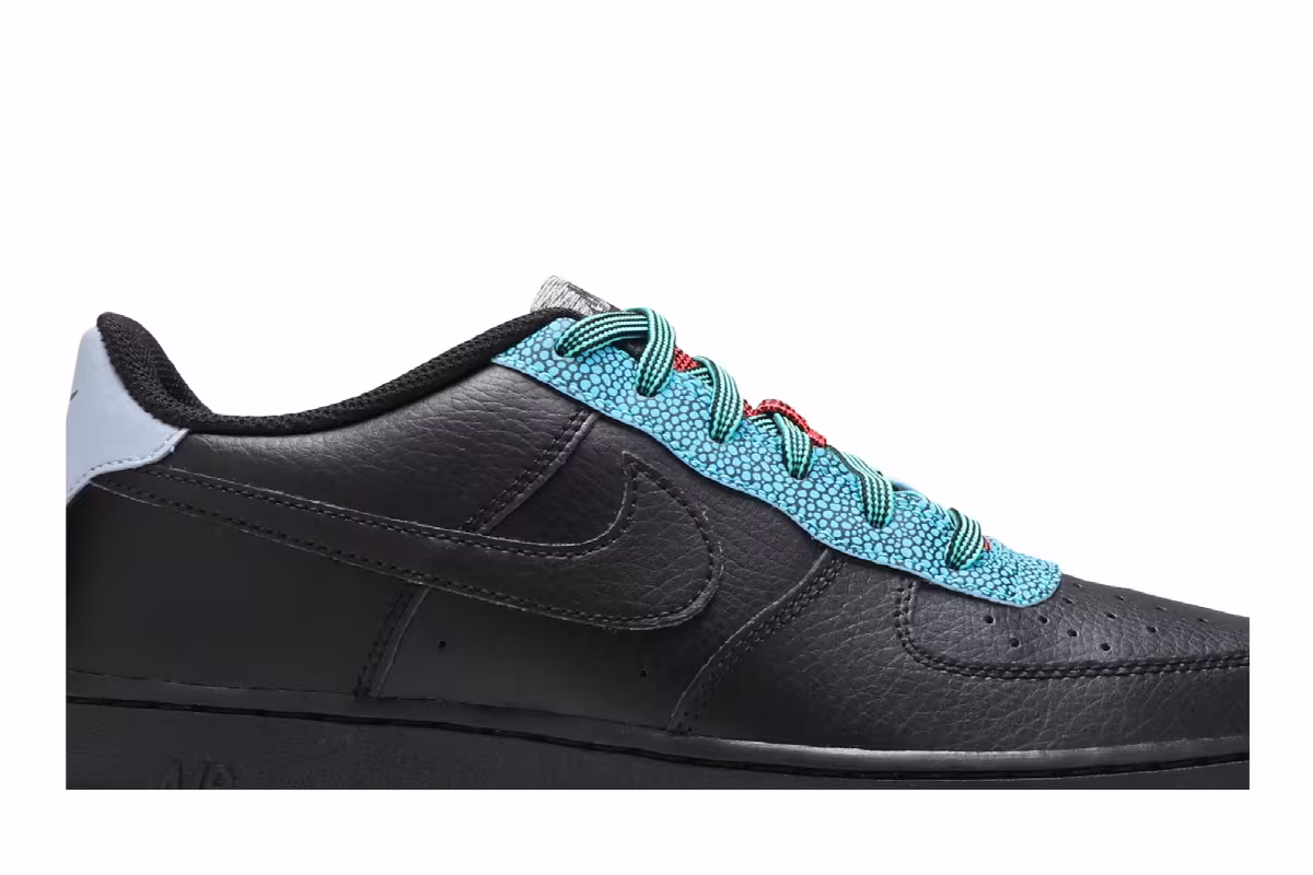 Nike Air Force 1 LV8 4 GS Black Obsidian Mist, view 3