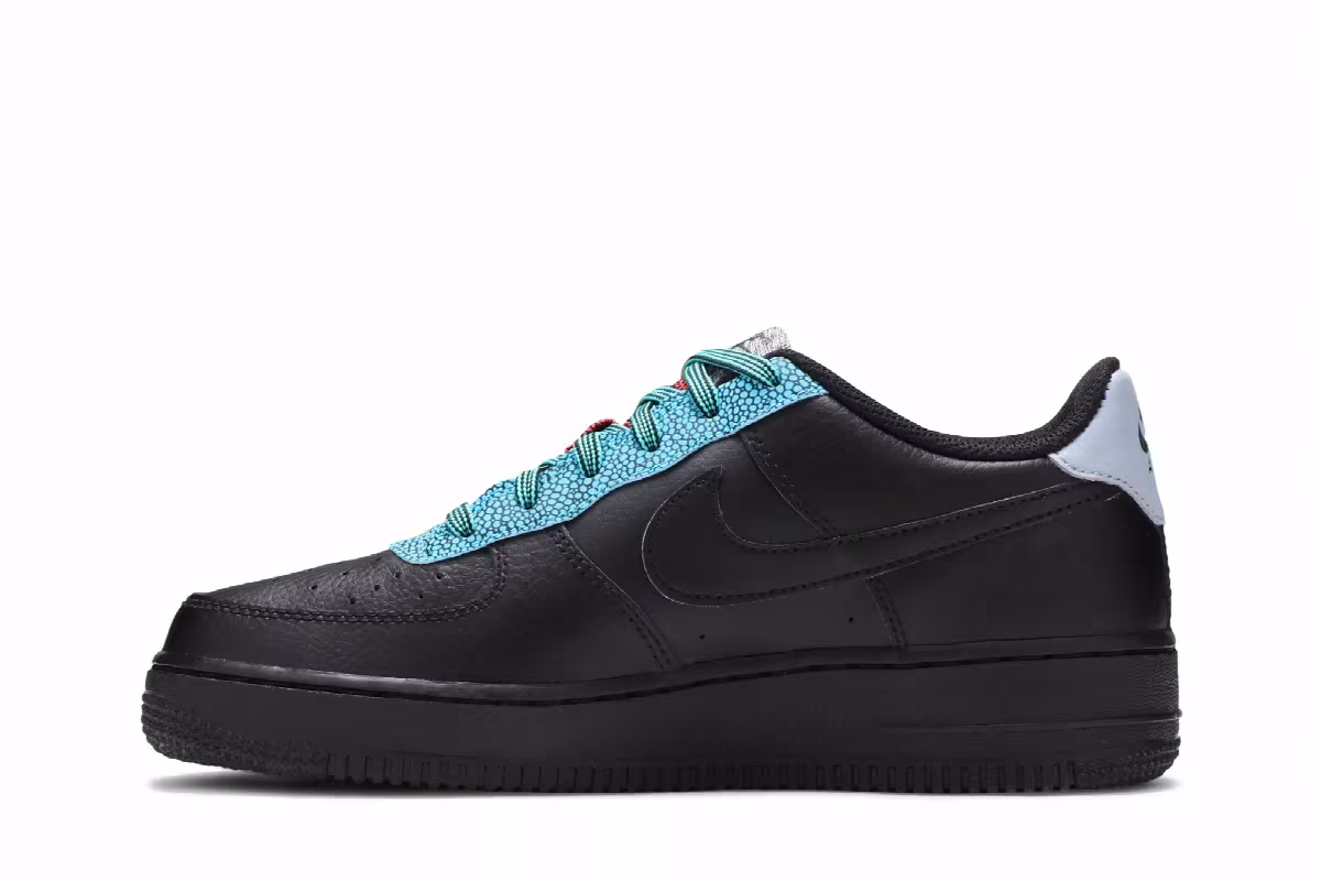 Nike Air Force 1 LV8 4 GS Black Obsidian Mist, view 4
