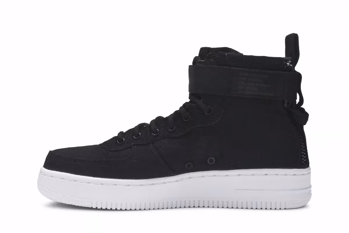 Nike SF Air Force 1 Mid GS Black, view 4