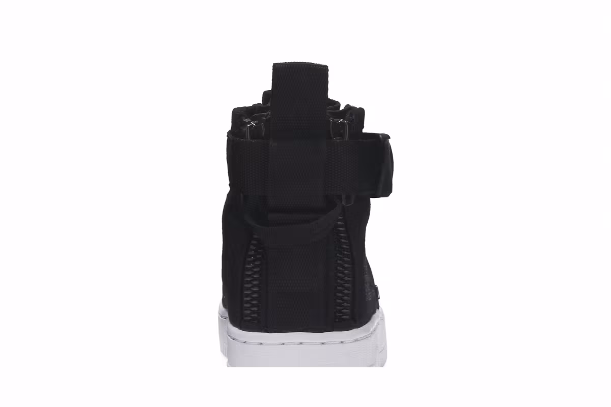 Nike SF Air Force 1 Mid GS Black, view 8