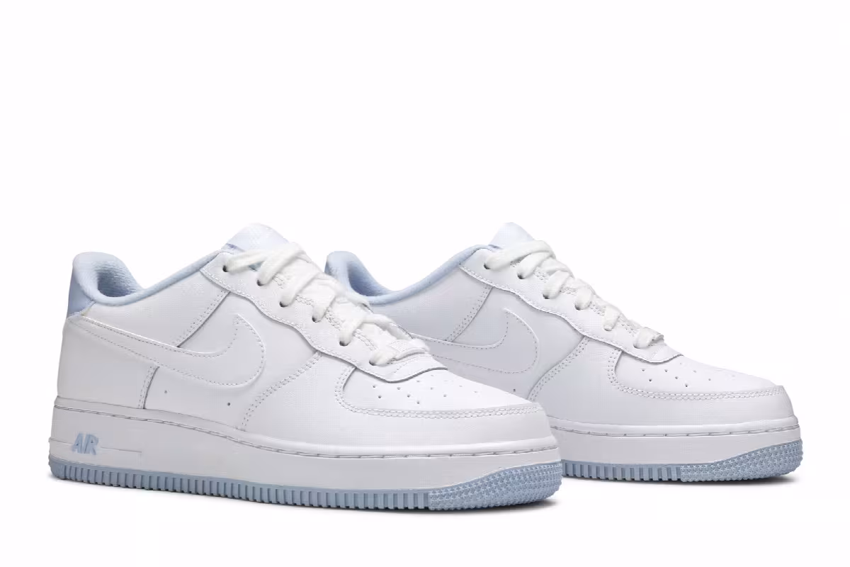 Nike Air Force 1 GS White Hydrogen Blue, view 9