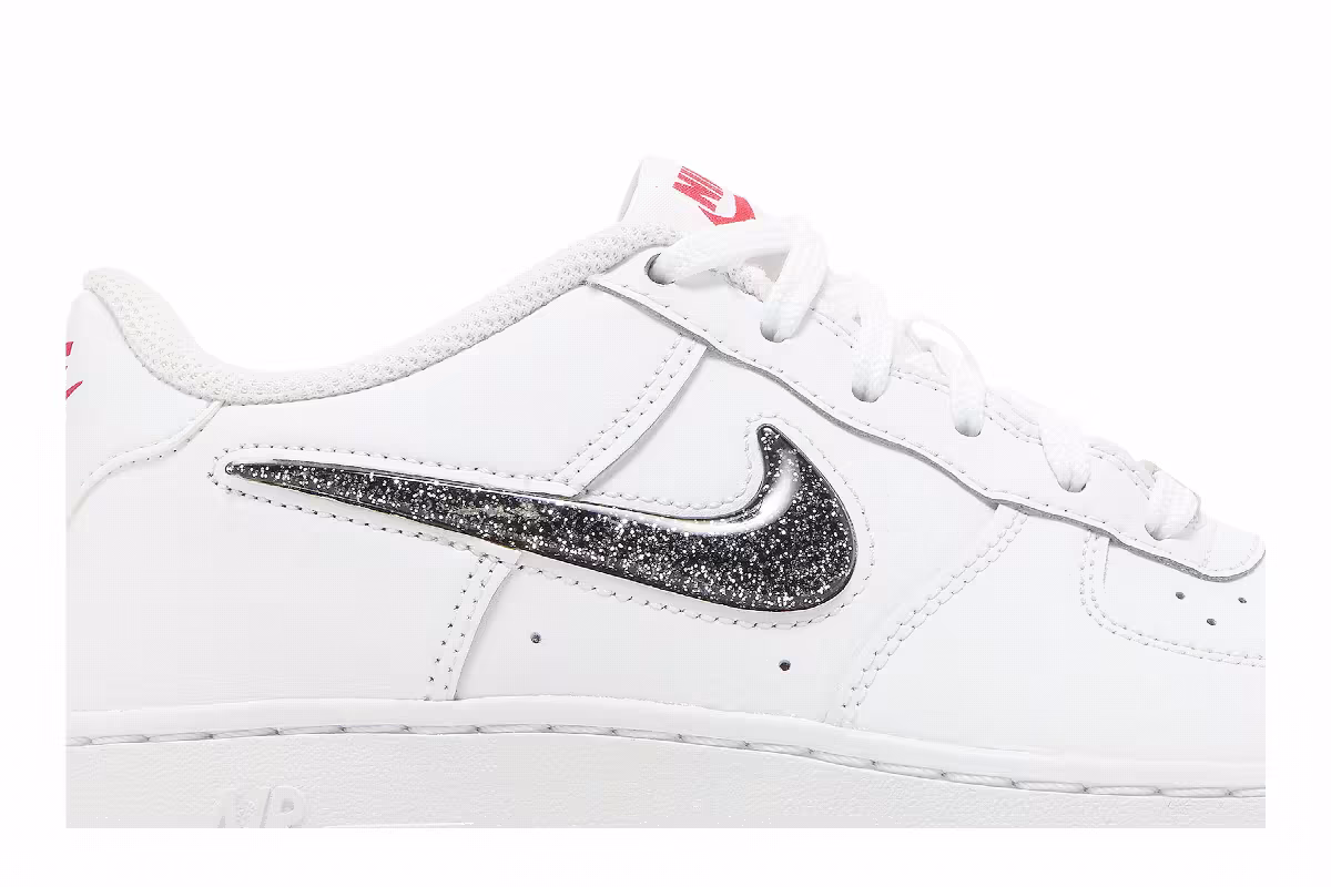 Nike Air Force 1 LV8 GS White Black, view 3