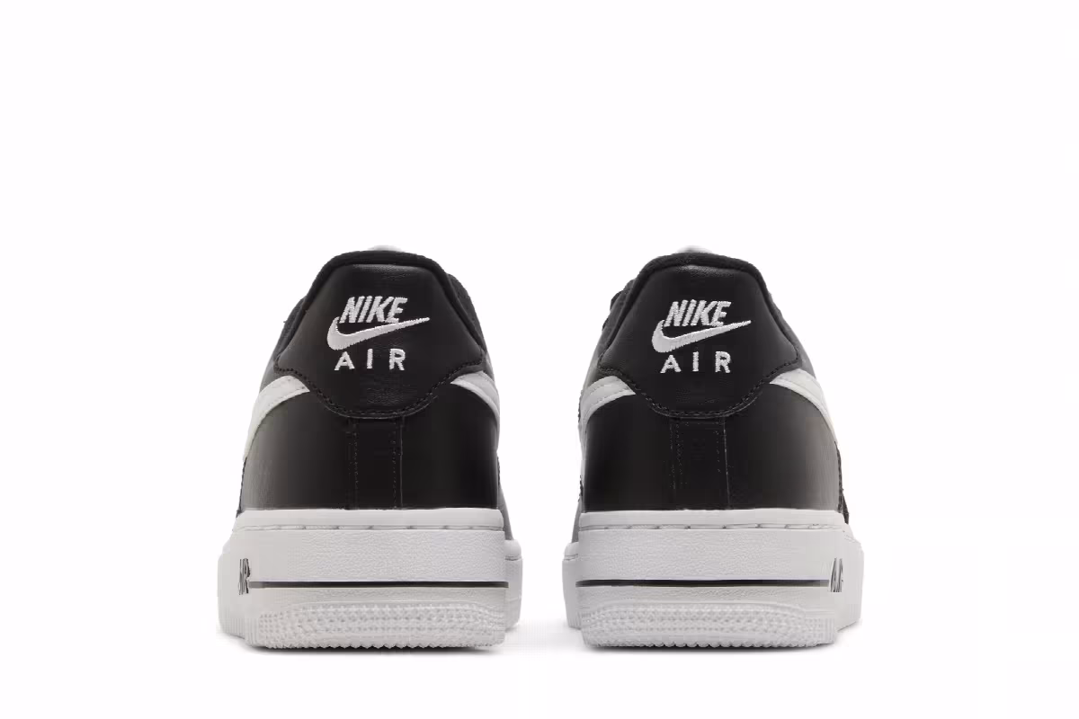 Nike Air Force 1 GS Black White, view 7