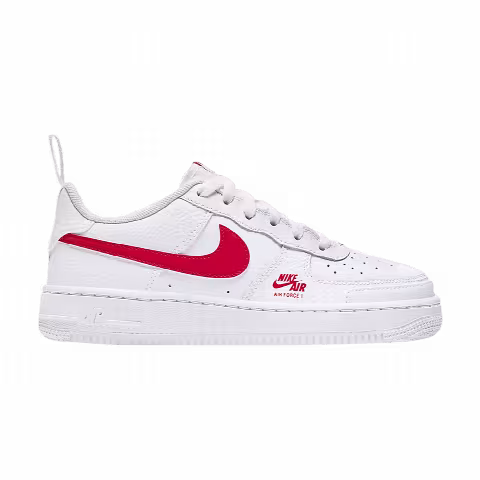 Nike Air Force 1 GS 'White University Red'