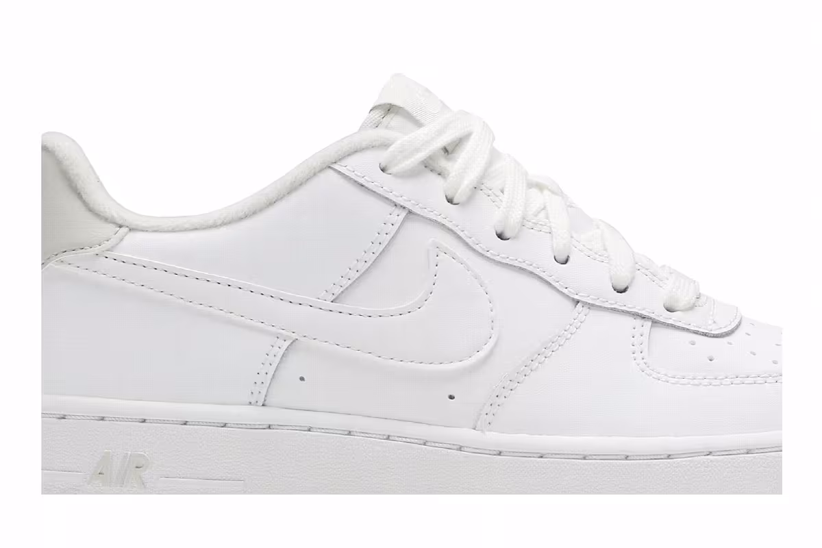 Nike Air Force 1 GS White Light Bone, view 3
