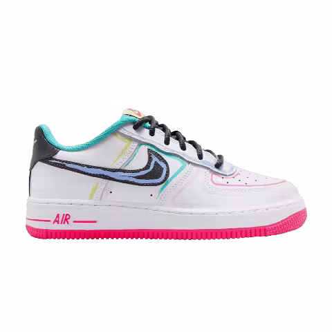 Nike Air Force 1 Low GS 'White Hyper Pink Dusty Cactus Anthracite'