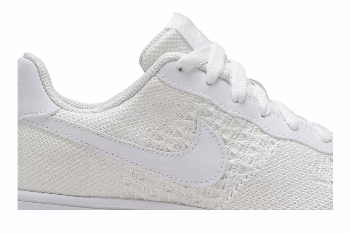 Nike Air Force 1 Flyknit 2.0 GS Triple White, view 3