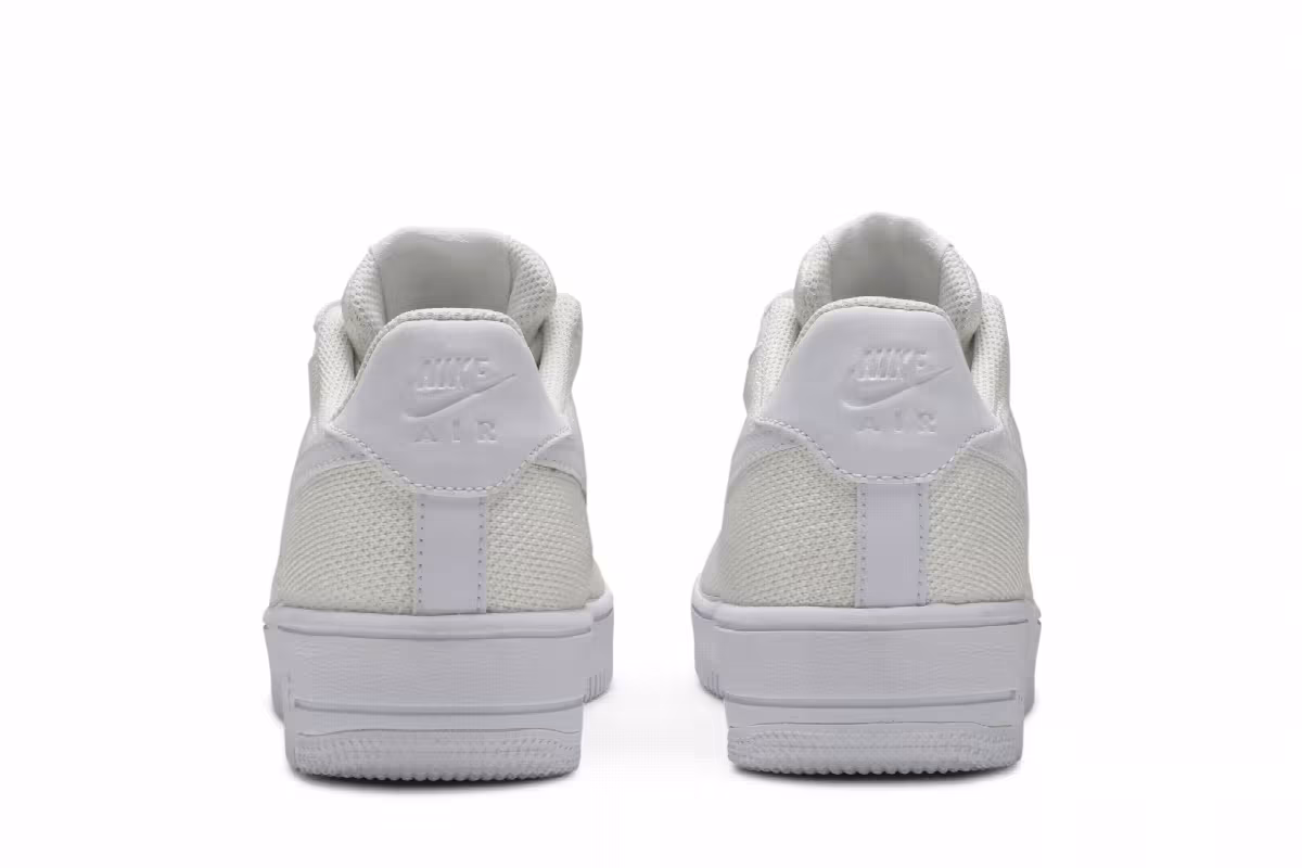 Nike Air Force 1 Flyknit 2.0 GS Triple White, view 7