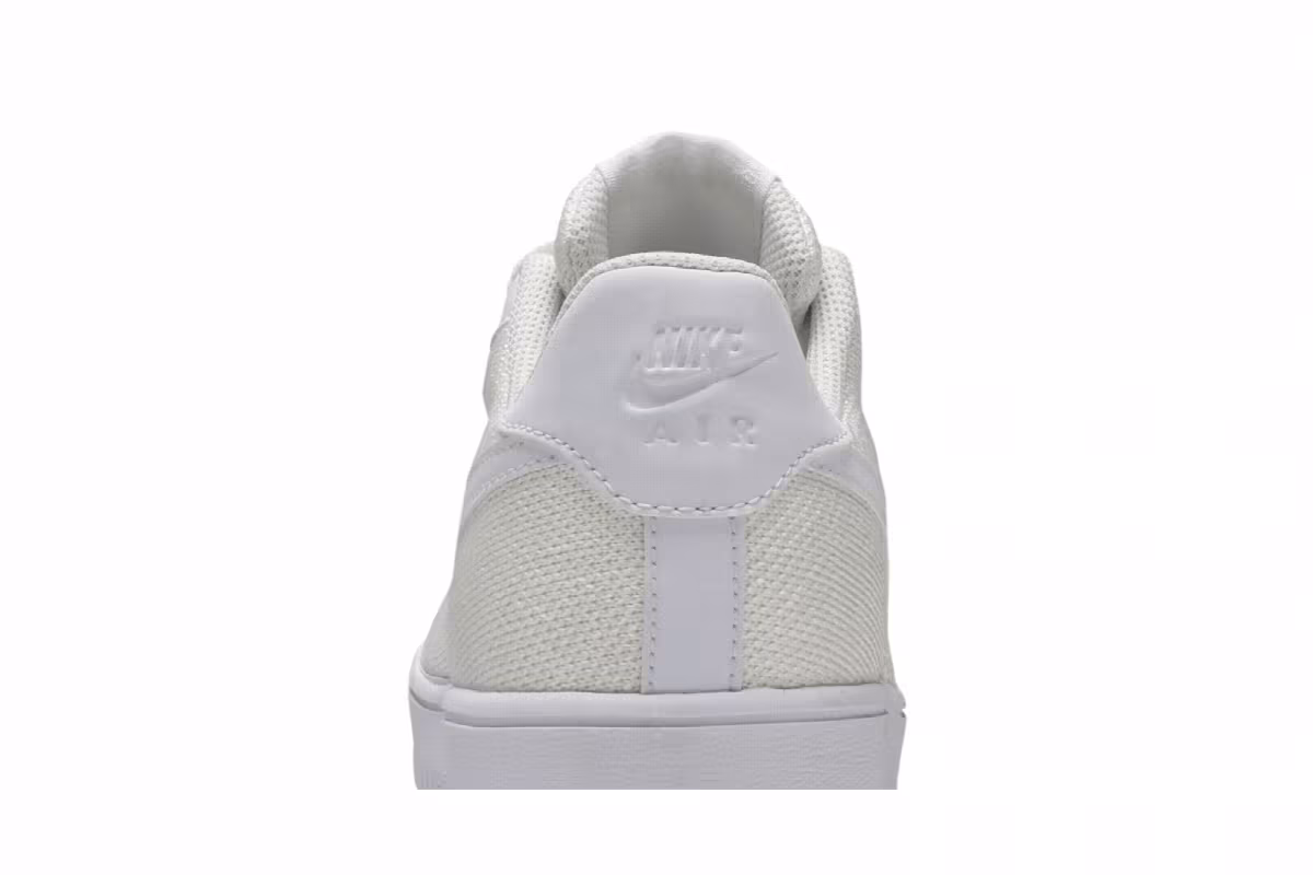 Nike Air Force 1 Flyknit 2.0 GS Triple White, view 8