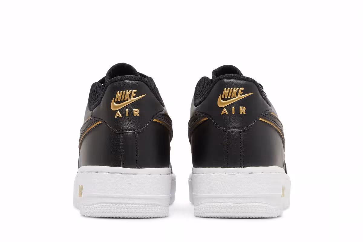 Nike Air Force 1 LV8 GS Black Metallic Gold, view 7