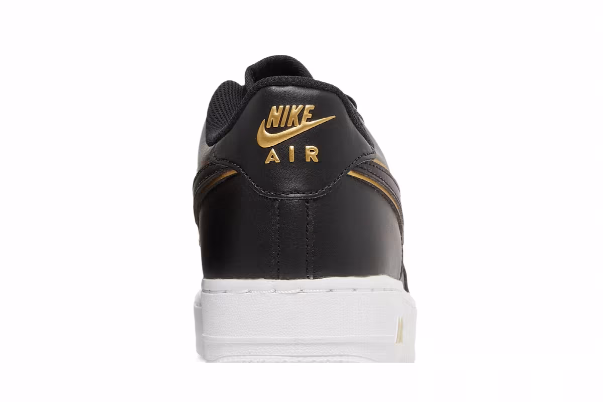 Nike Air Force 1 LV8 GS Black Metallic Gold, view 8