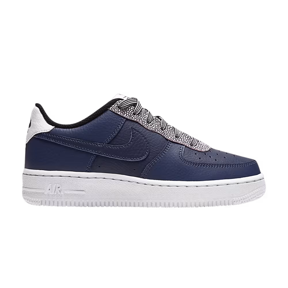 Nike Air Force 1 LV8 4 GS Pebble Print - Midnight Navy