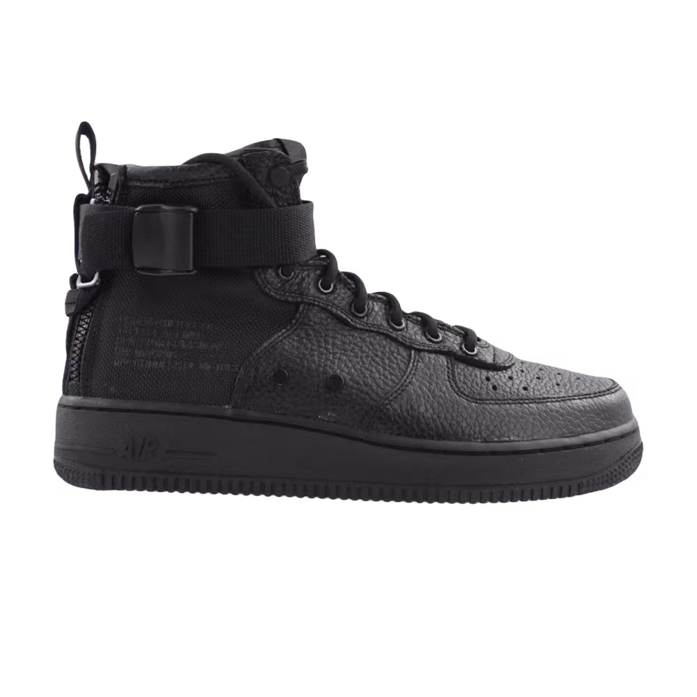 Nike SF Air Force 1 Mid GS Triple Black