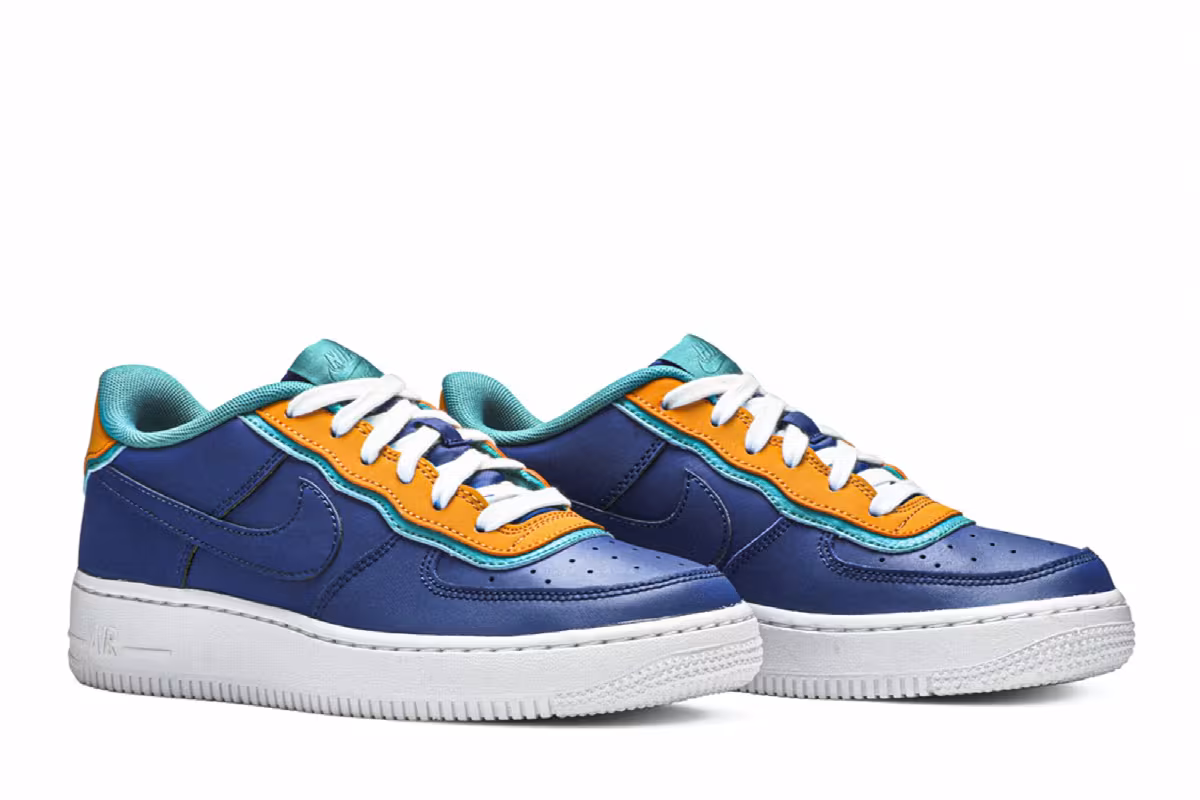 Nike Air Force 1 Low LV8 GS Double Layered - Indigo Force, view 9