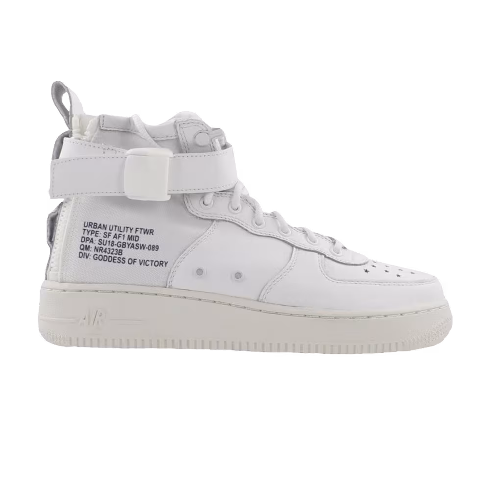 Nike SF Air Force 1 Mid QS GS Triple White