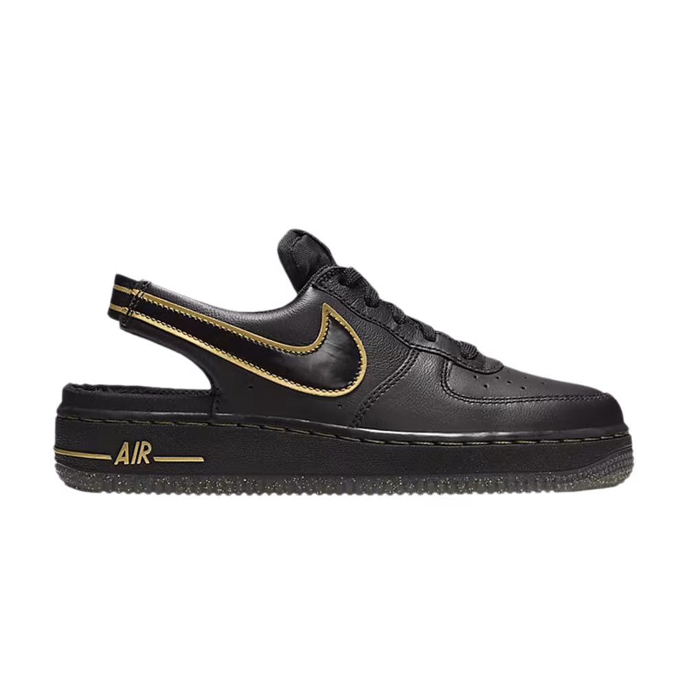 Nike Air Force 1 VTF GS Black Metallic Gold