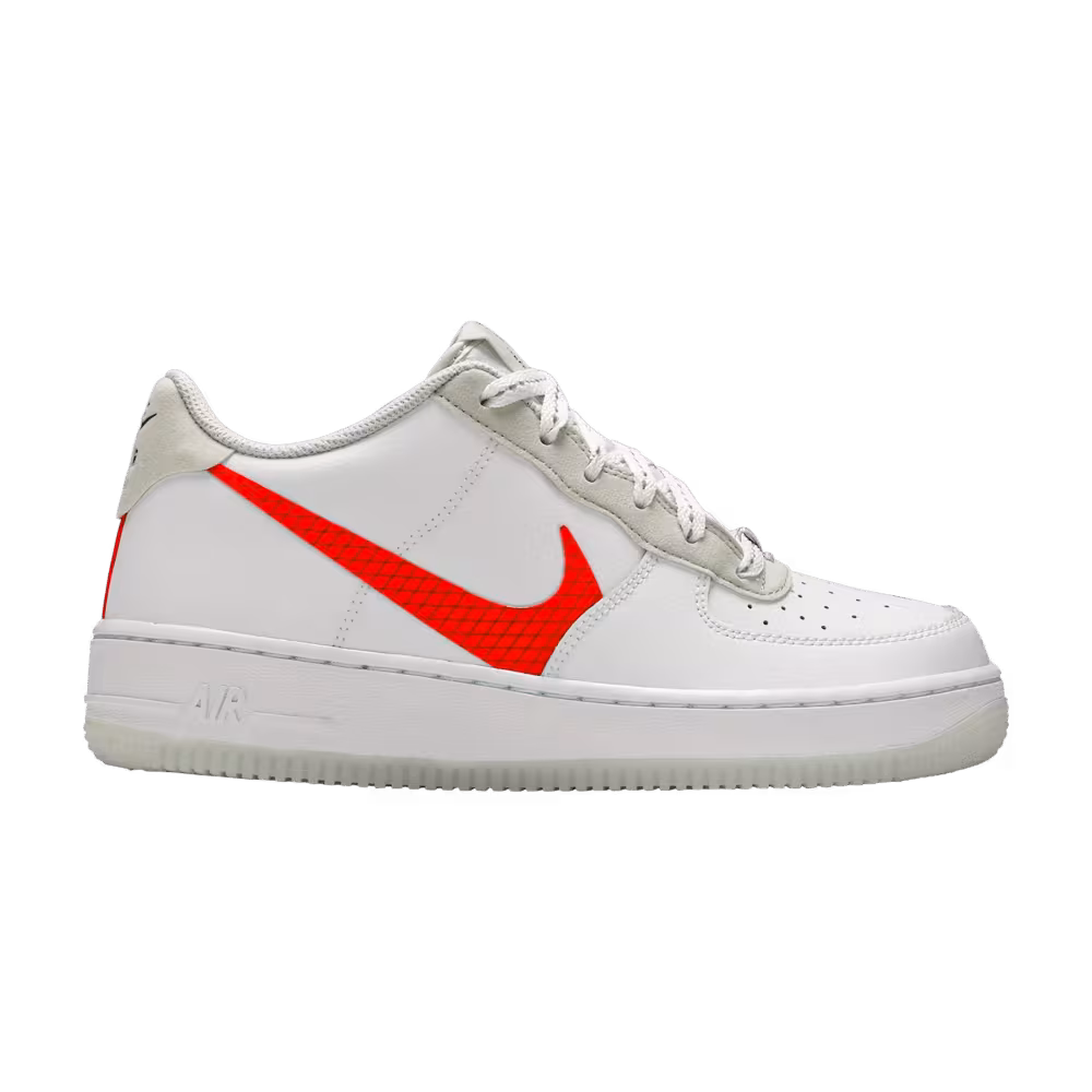 Nike Air Force 1 LV8 3 GS White Total Orange