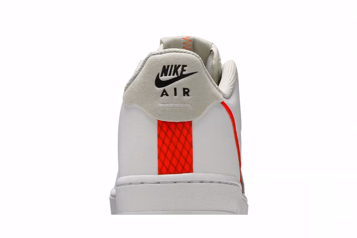 Nike Air Force 1 LV8 3 GS White Total Orange, view 8