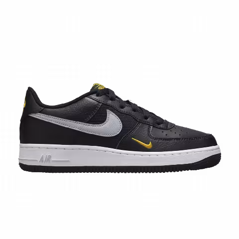 Nike Air Force 1 Low GS 'Black Wolf Grey Gold Mini Swoosh'