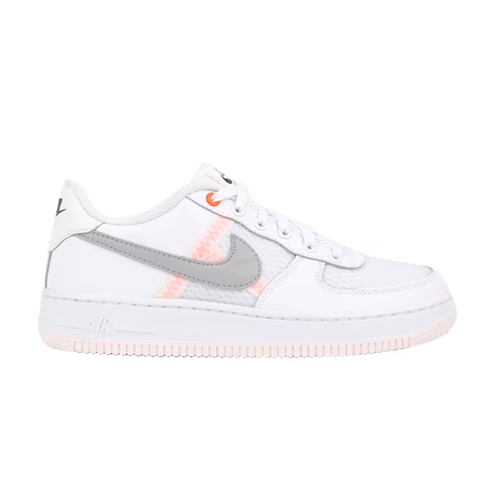 Nike Air Force 1 LV8 1 GS White Hyper Crimson