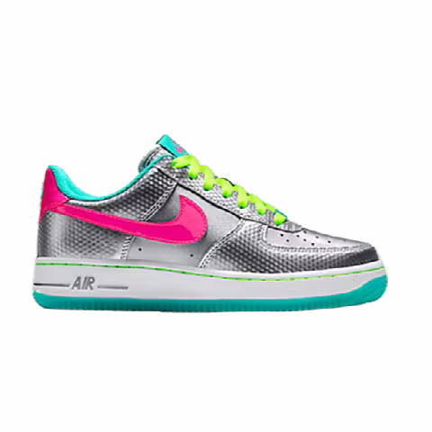 Nike Air Force 1 '06 GS 'Metallic Silver Pink Volt'