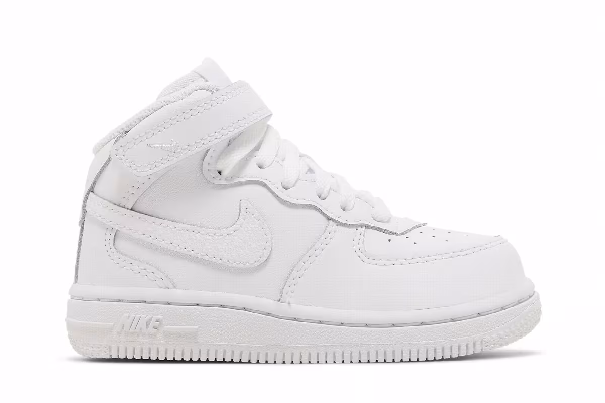 Nike Air Force 1 Mid TD Triple White, view 2