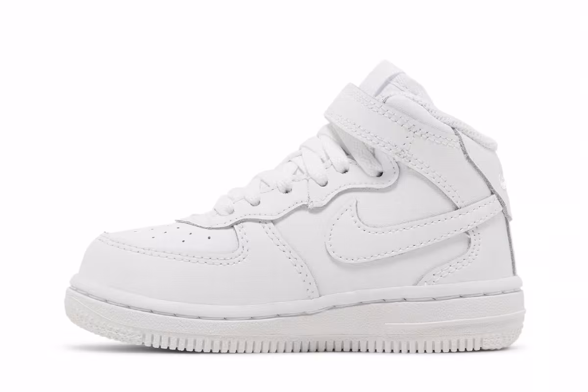 Nike Air Force 1 Mid TD Triple White, view 4