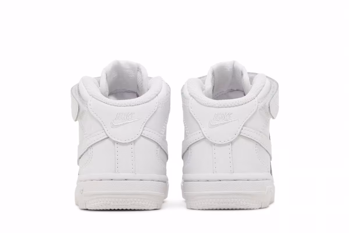 Nike Air Force 1 Mid TD Triple White, view 7