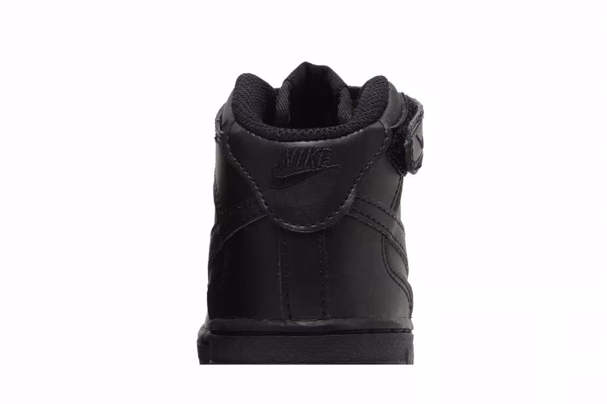 Nike Air Force 1 Mid LE TD Triple Black, view 8