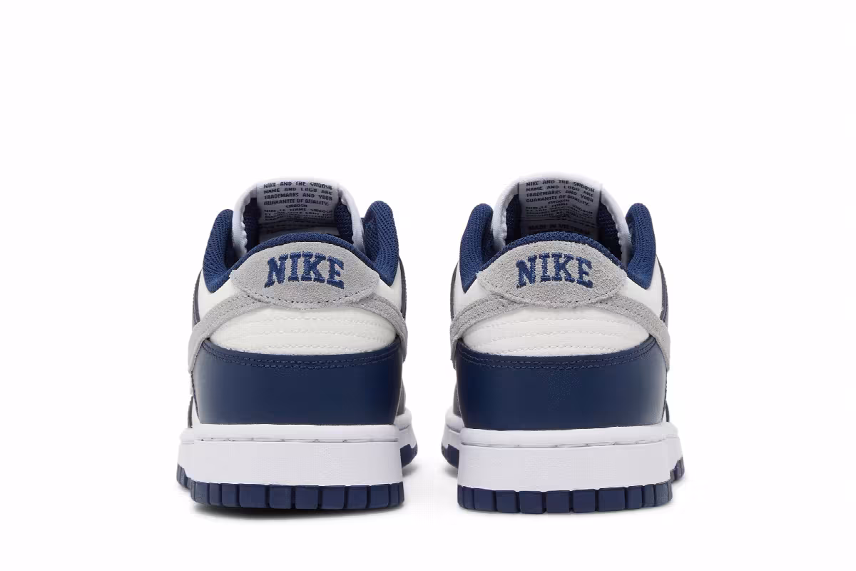 Nike Dunk Low Midnight Navy Smoke Grey, view 7