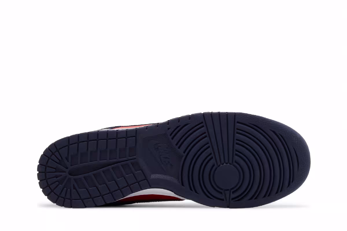 Nike Dunk Low Navy Red 2024, view 5