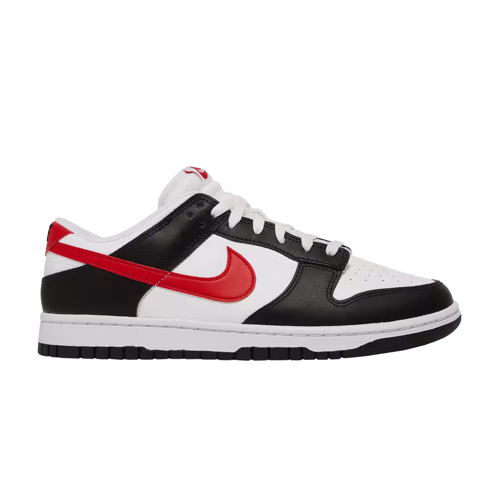 Nike Dunk Low Black White Red