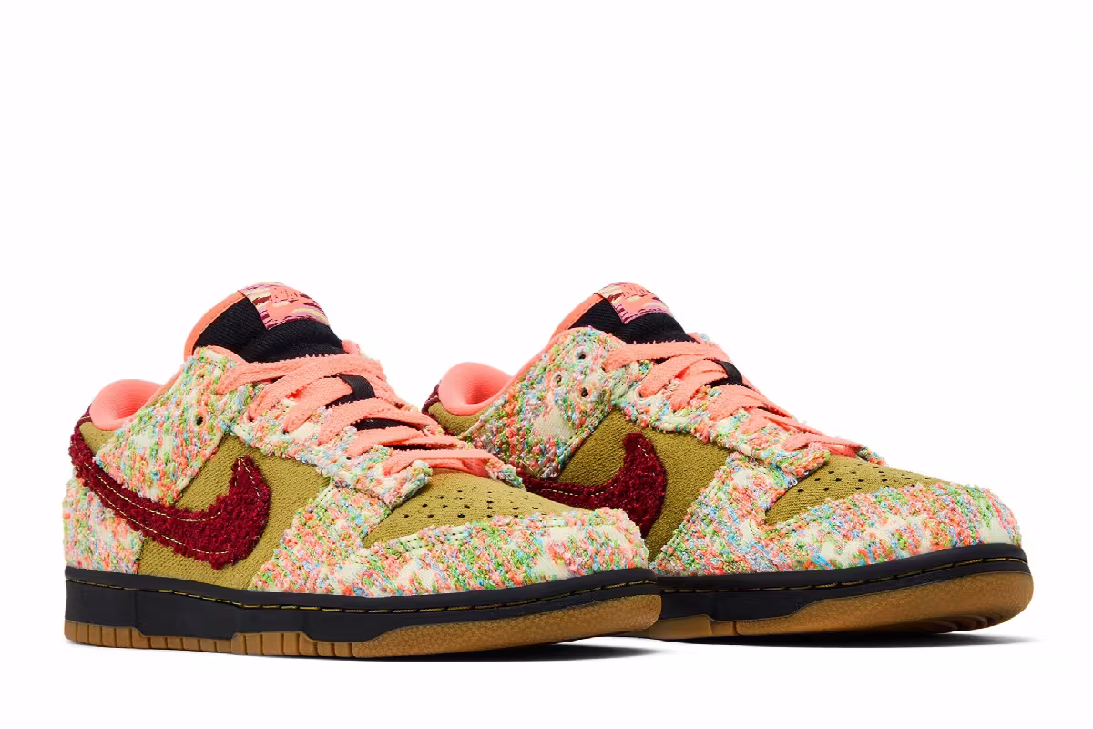 Nike Dunk Low Panda-Monium Pack - Green Curry Mul, view 9