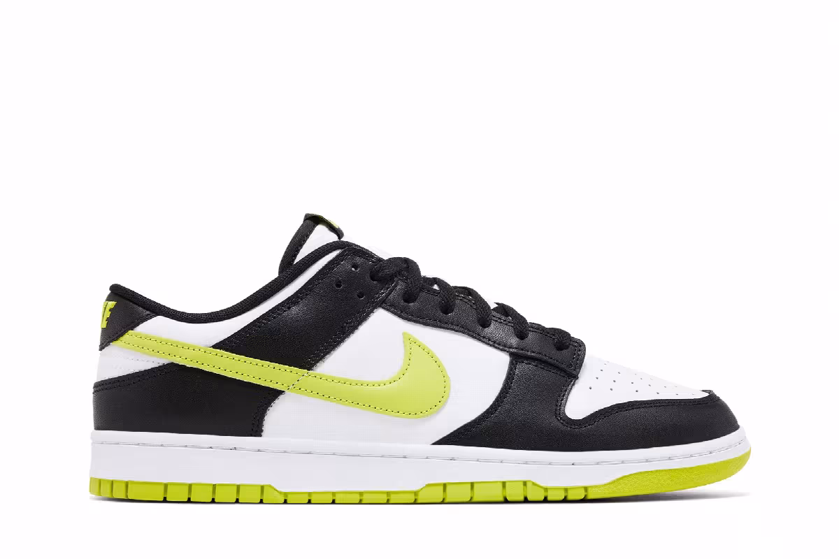 Nike Dunk Low Black Bright Cactus, view 2
