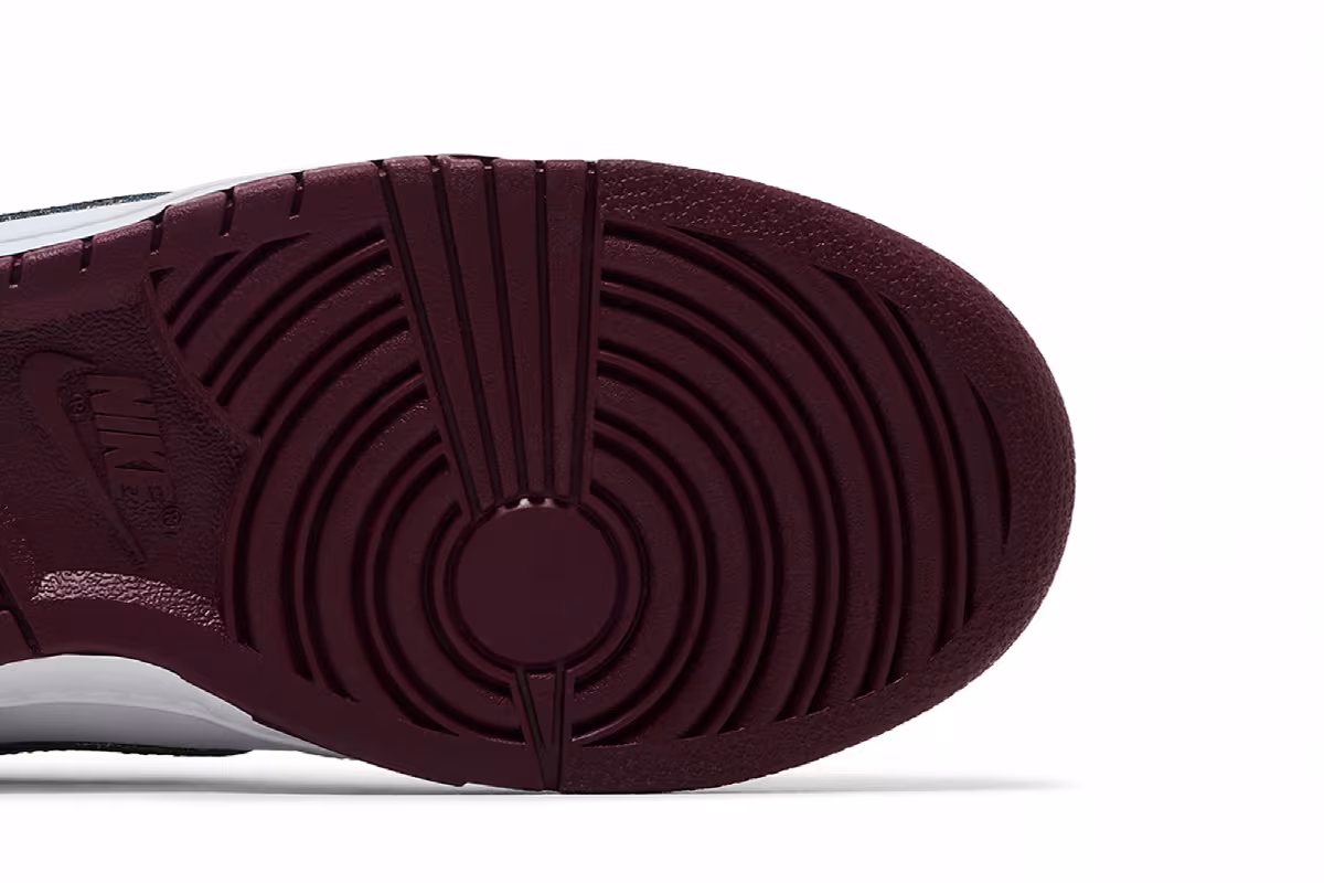 Nike Dunk Low White Night Maroon, view 6
