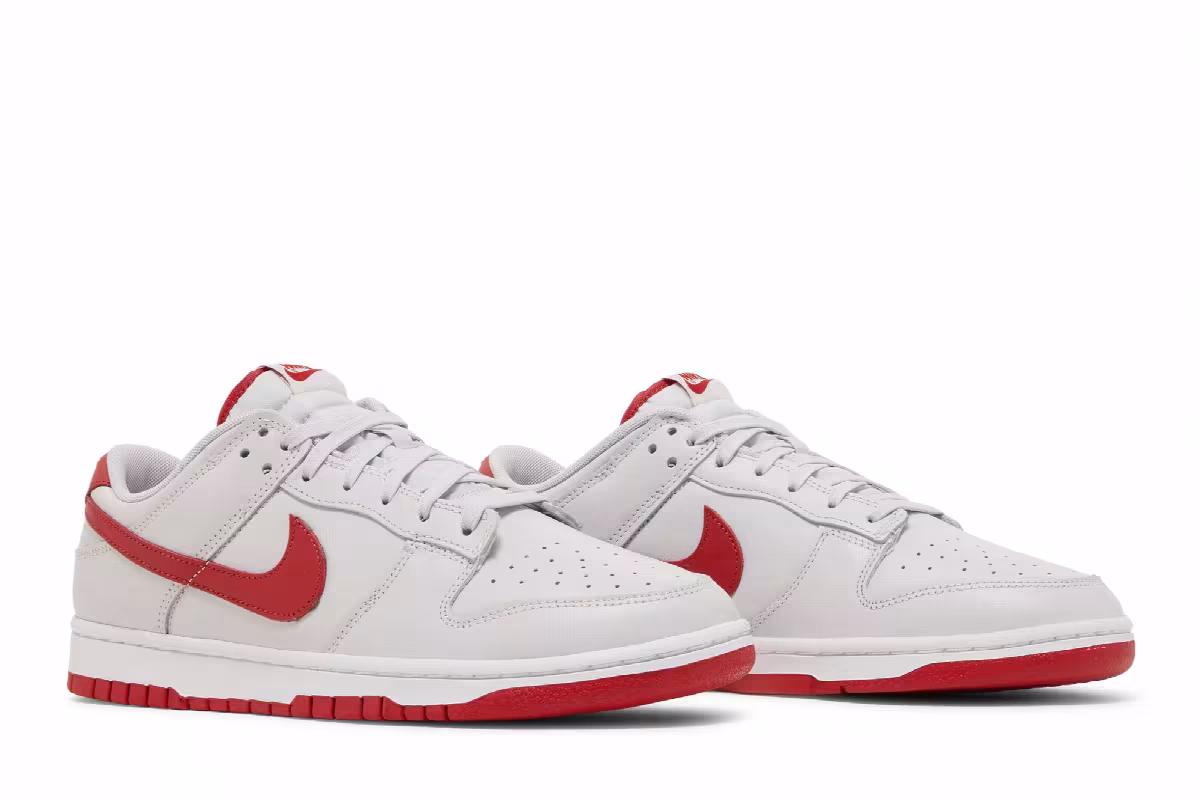 Nike Dunk Low Vast Grey Varsity Red, view 9