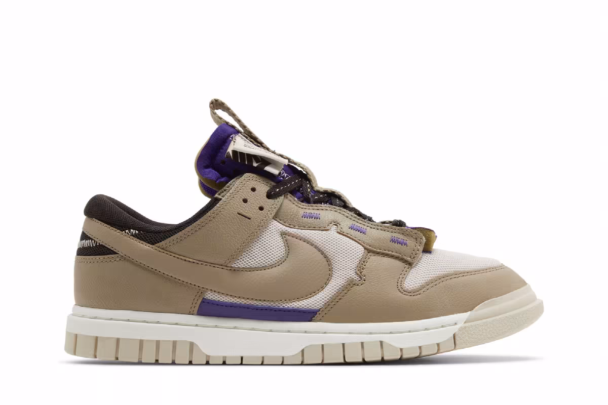 Nike Air Dunk Jumbo Light Orewood Field Purple, view 2