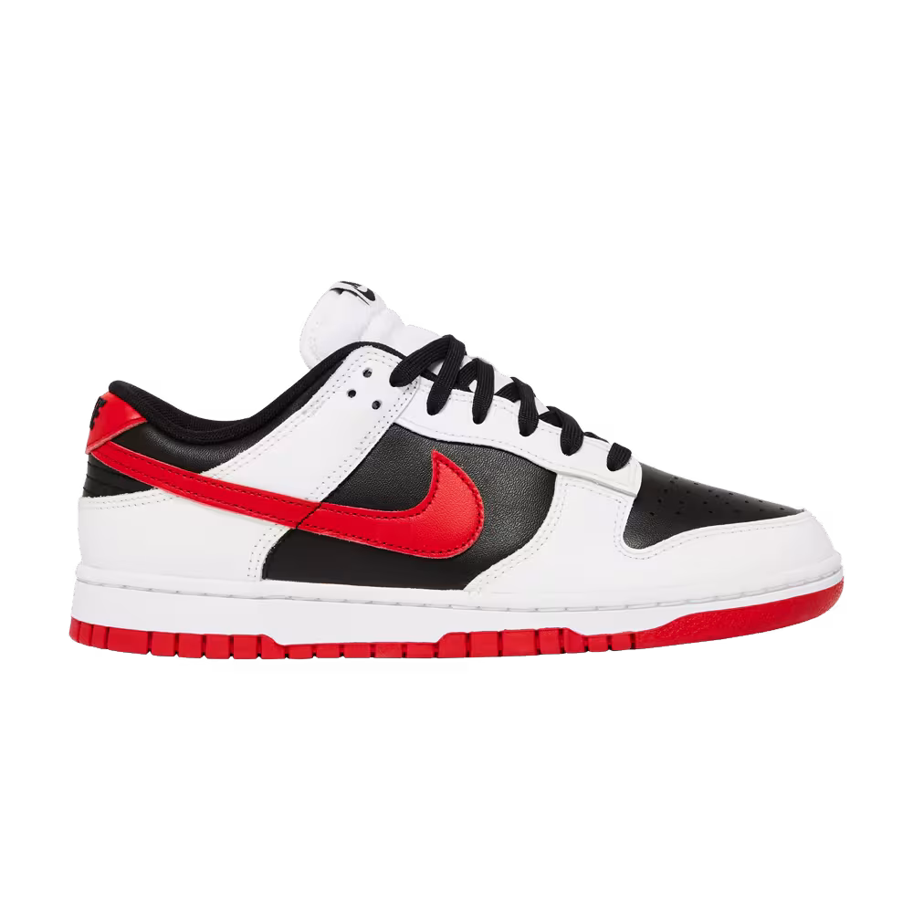 Nike Dunk Low White Black Red