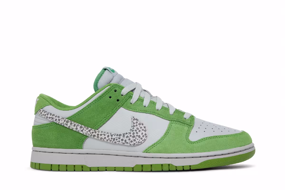 Nike Dunk Low Safari Swoosh - Chlorophyll, view 2