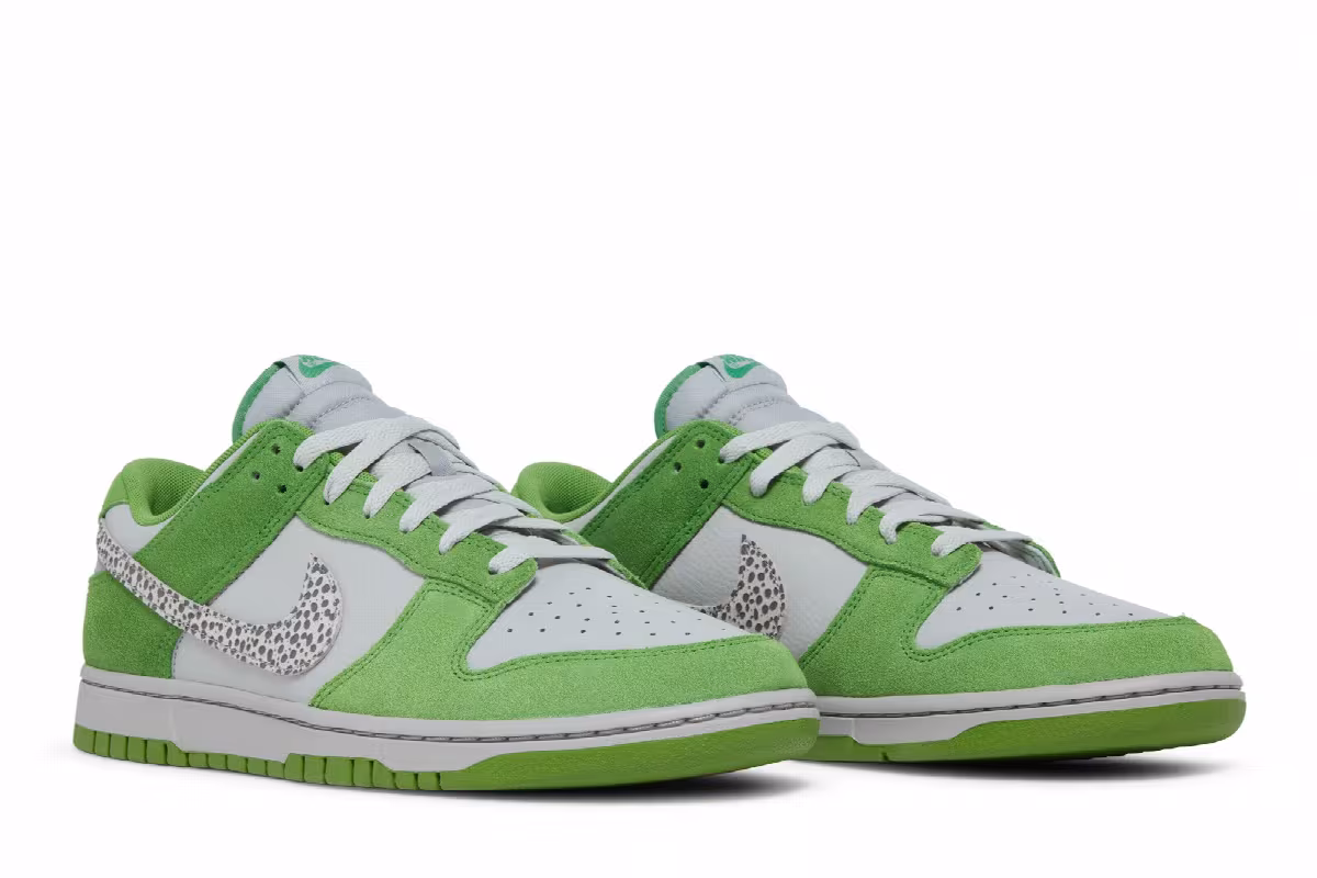 Nike Dunk Low Safari Swoosh - Chlorophyll, view 9