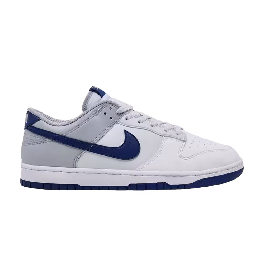 Nike Dunk Low White Deep Royal Pure Platinum Wolf Grey