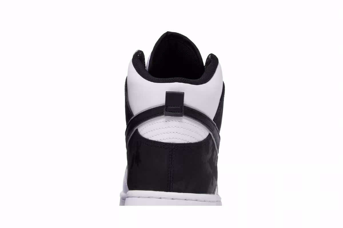 Nike Dunk High SE White Black, view 8
